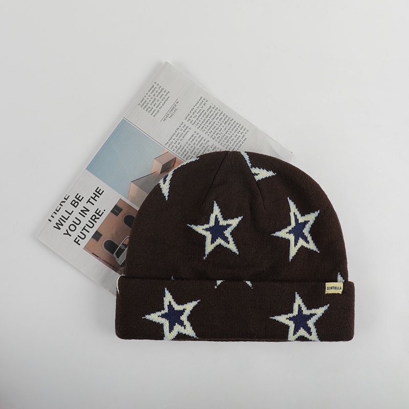 custom beanie knit hat cuffed pom winter beanie — product-beanies-49