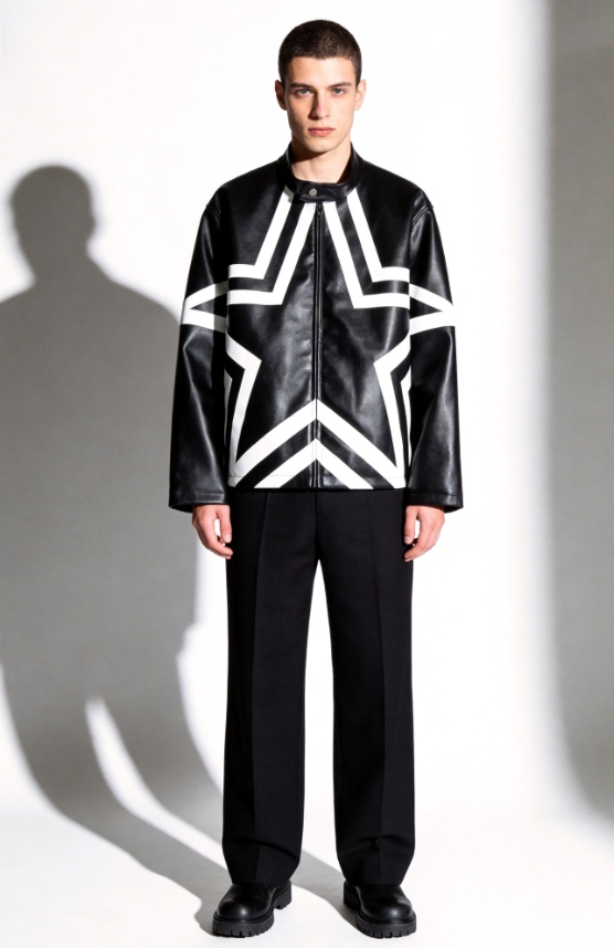 custom leather jacket varsity leather sleeves bomber — product-leather-21