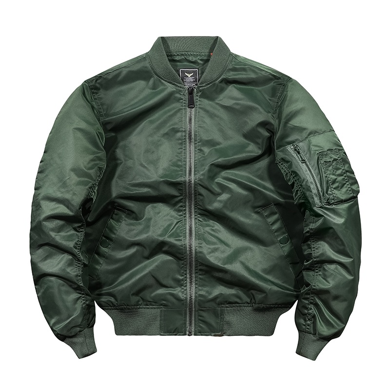 custom leather jacket varsity leather sleeves bomber — product-leather-23
