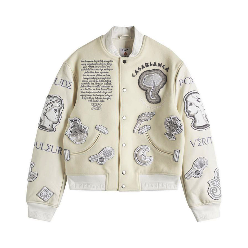 custom leather jacket varsity leather sleeves bomber — product-leather-37