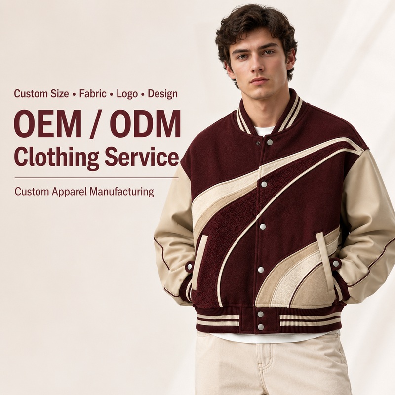 custom varsity letterman jacket wool body leather sleeves — product-varsity-29