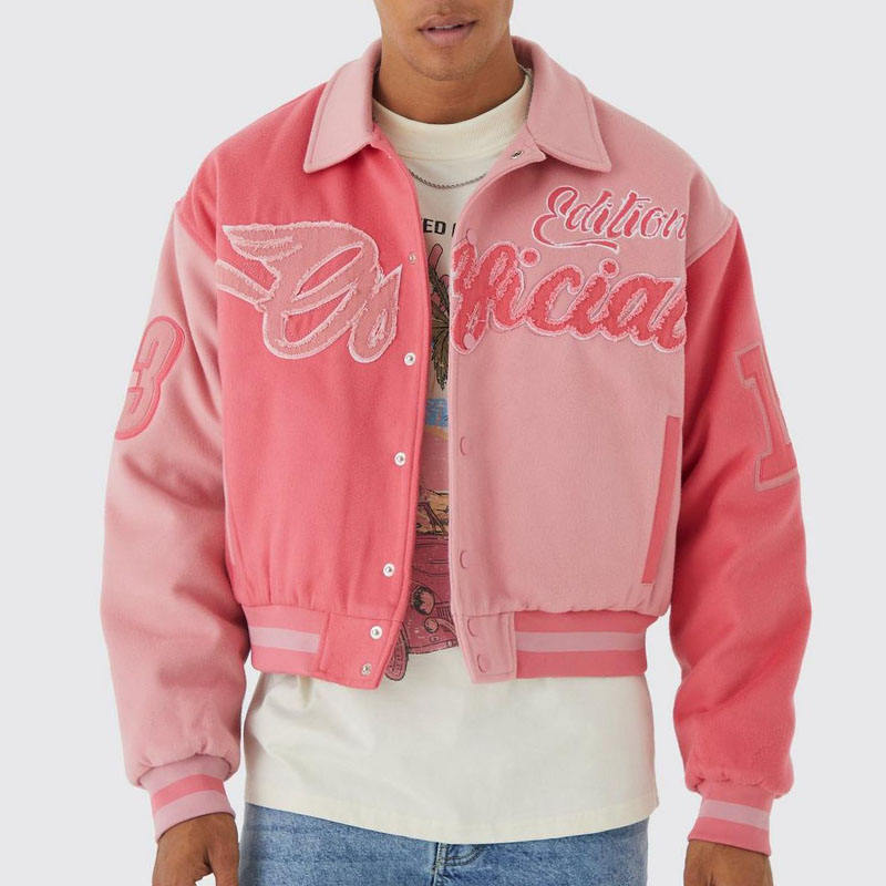 custom varsity letterman jacket wool body leather sleeves — product-varsity-30