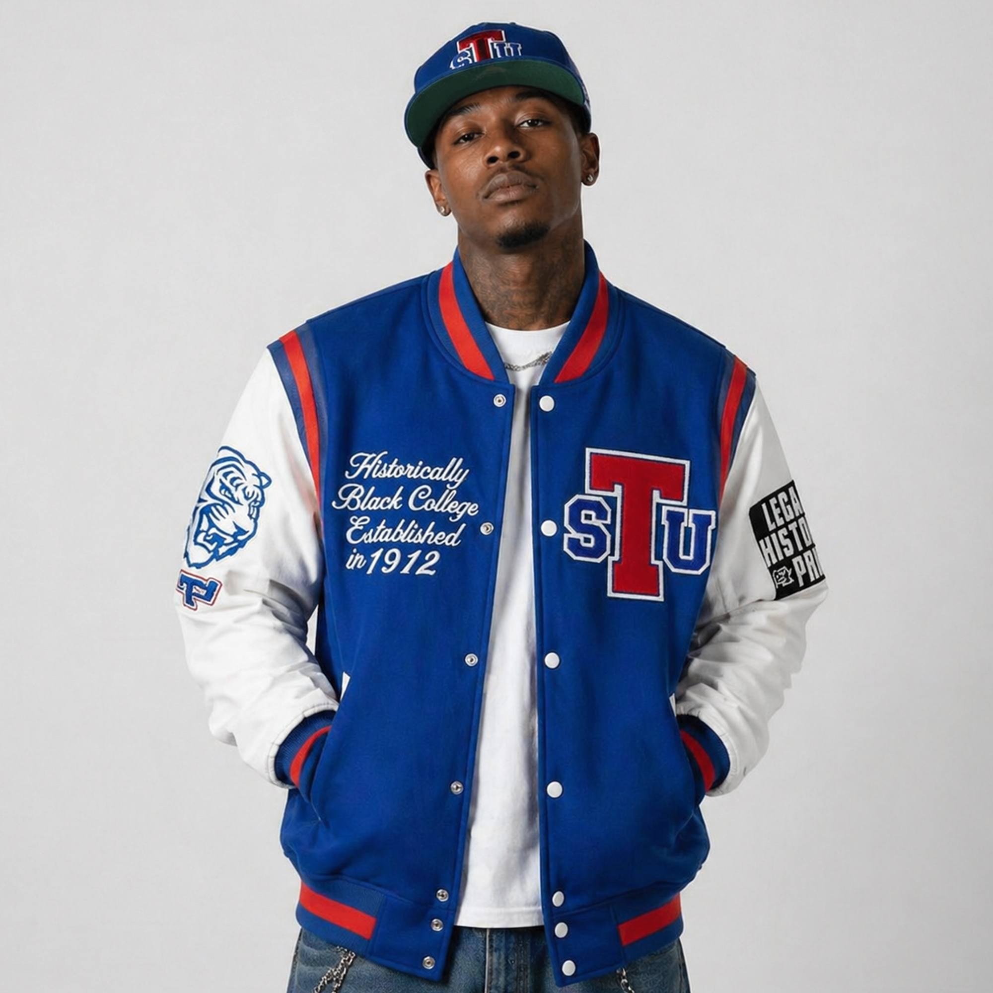 custom varsity letterman jacket wool body leather sleeves — product-varsity-48