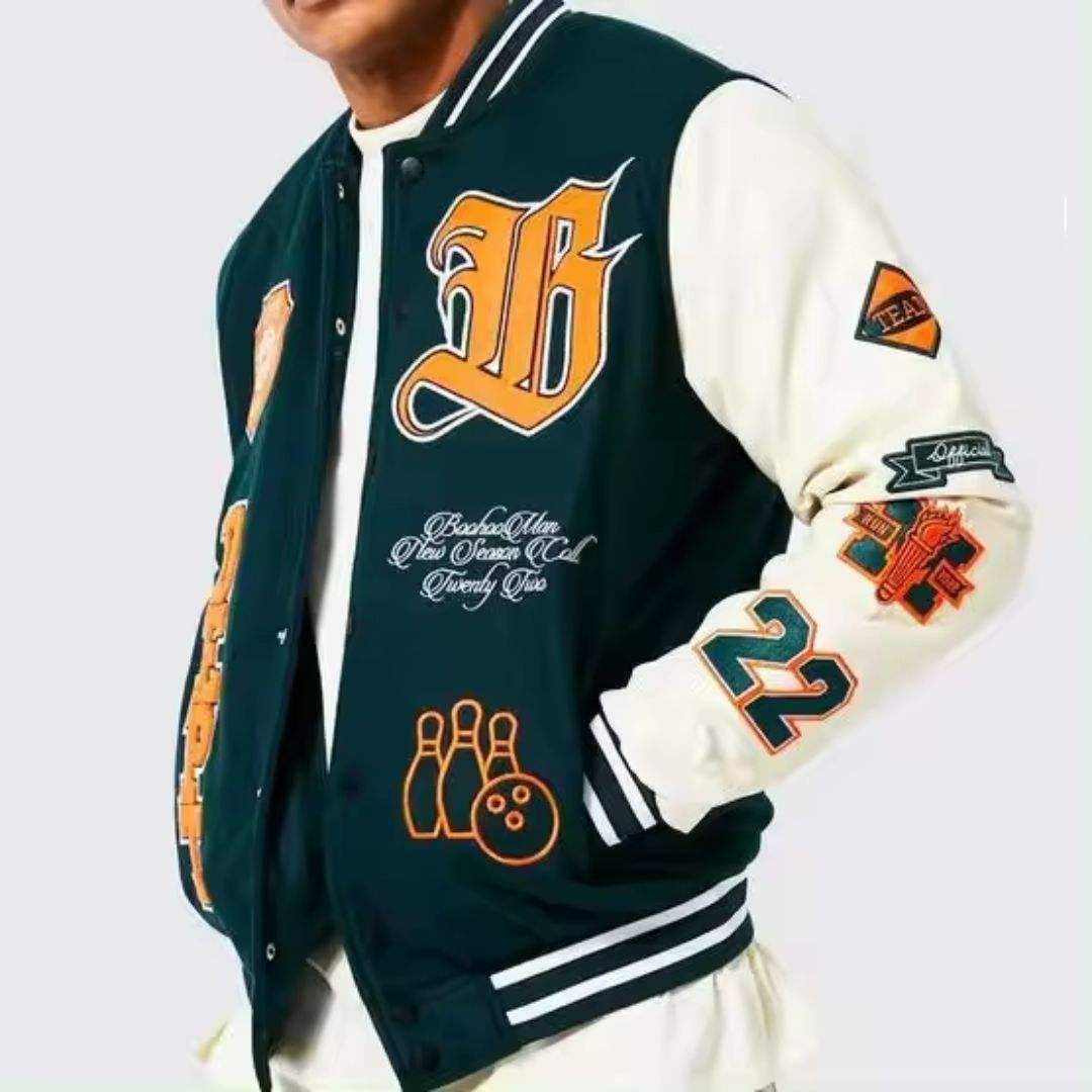 custom varsity letterman jacket wool body leather sleeves — product-varsity-49